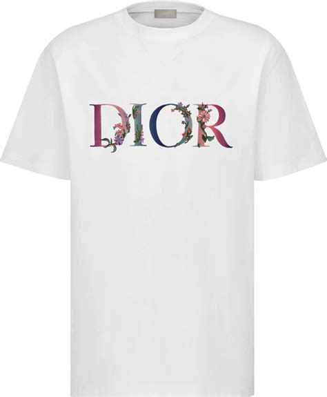 dior tshirt blumen|dior couture t shirt.